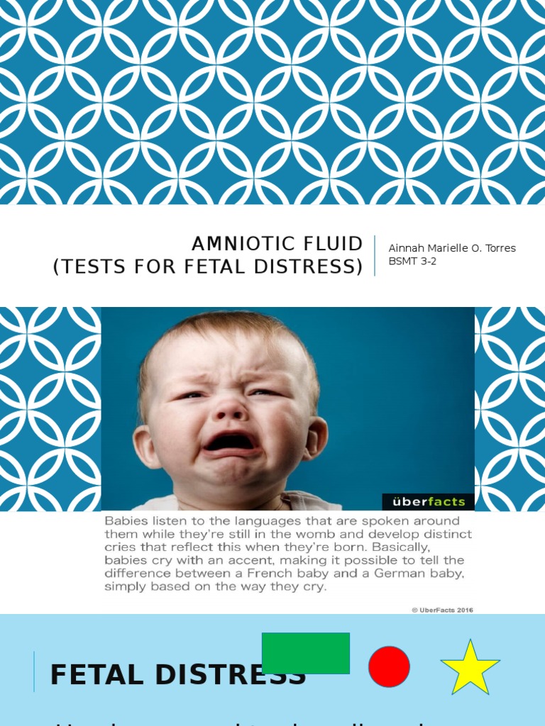 Amniotic Fluid - Fetal Distress | PDF | Fetus | Pregnancy