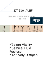 Medt 110-Aubf: Seminal Fluid - Additional Testing