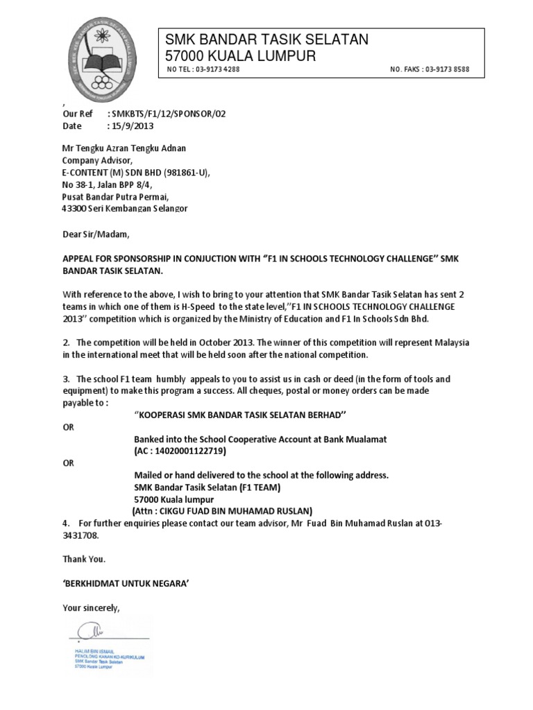 Surat Sponsor2013 Pdf