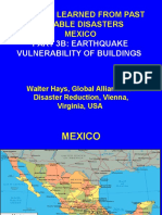 Lessons Learned From Past Notable Disasters Mexico: Part 3B: Earthquake Vulnerability of Buildings