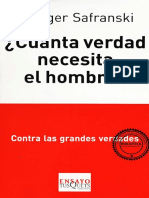 ¿Cuánta Verdad Necesita El Hombre? - Rüdiger Safranski