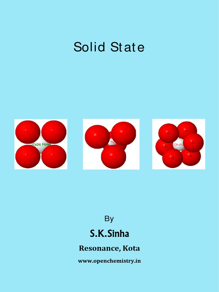 Solid State / Crystalline State Chemistry | PDF