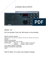 Distress Call On VHF TR