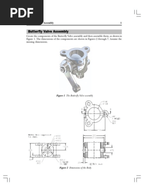 Butterfly Valve Assembly Pdf Mechanical Engineering