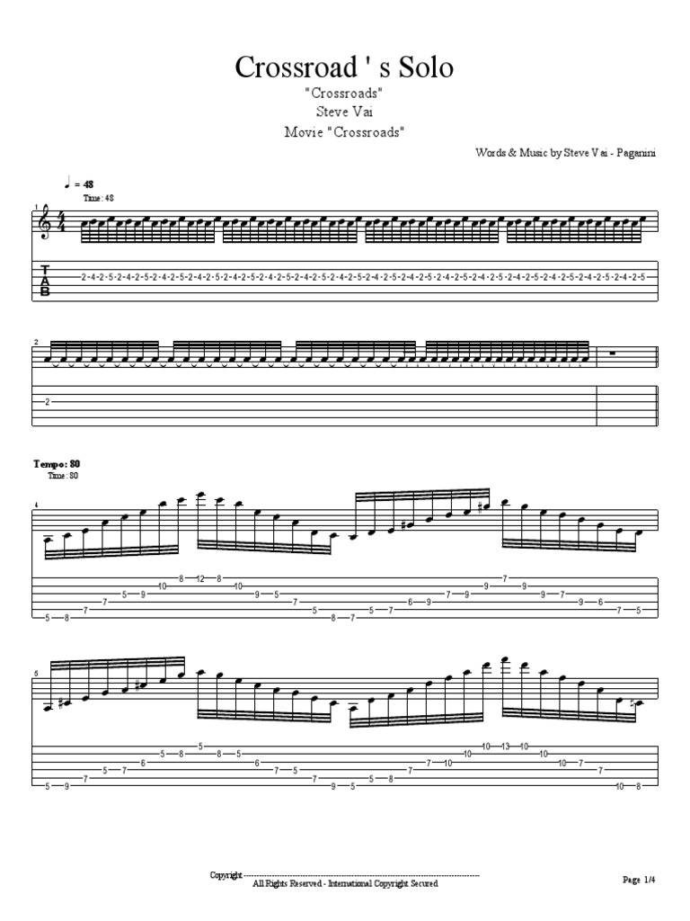 Steve Vai Crossroads guitar Pro pdf