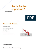 Why Is Sabha Important