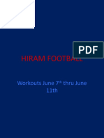 Workouts June 7th Thru 11th