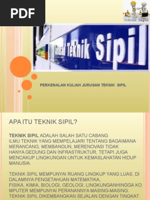 Perkenalan Teknik Sipil Untuk Mahasiswa Baru