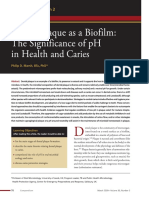 Dental Plaque As A Biofilm The Significance of PH in Health and Caries P Marsh