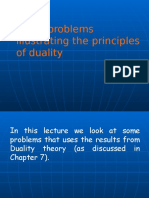 Some Problems Illustrating The Principles of Duality