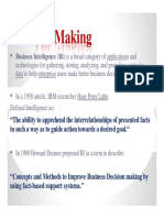 The Making: Business Intelligence (BI) Is A Broad Category of Applications and