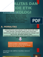 Moralitas Dan Kode Etik Di Psikologi