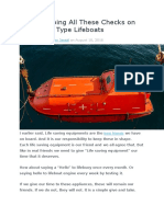 Are You Doing All These Checks On Your Davit Type Lifeboats
