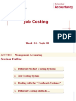 Job Costing: ACCT112: Management Accounting