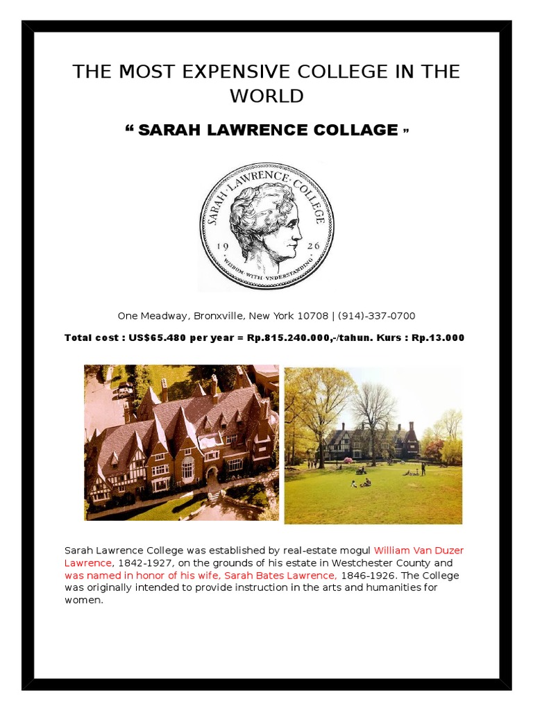 THE MOST EXPENSIVE COLLEGE IN THE WORLD - Odt | PDF