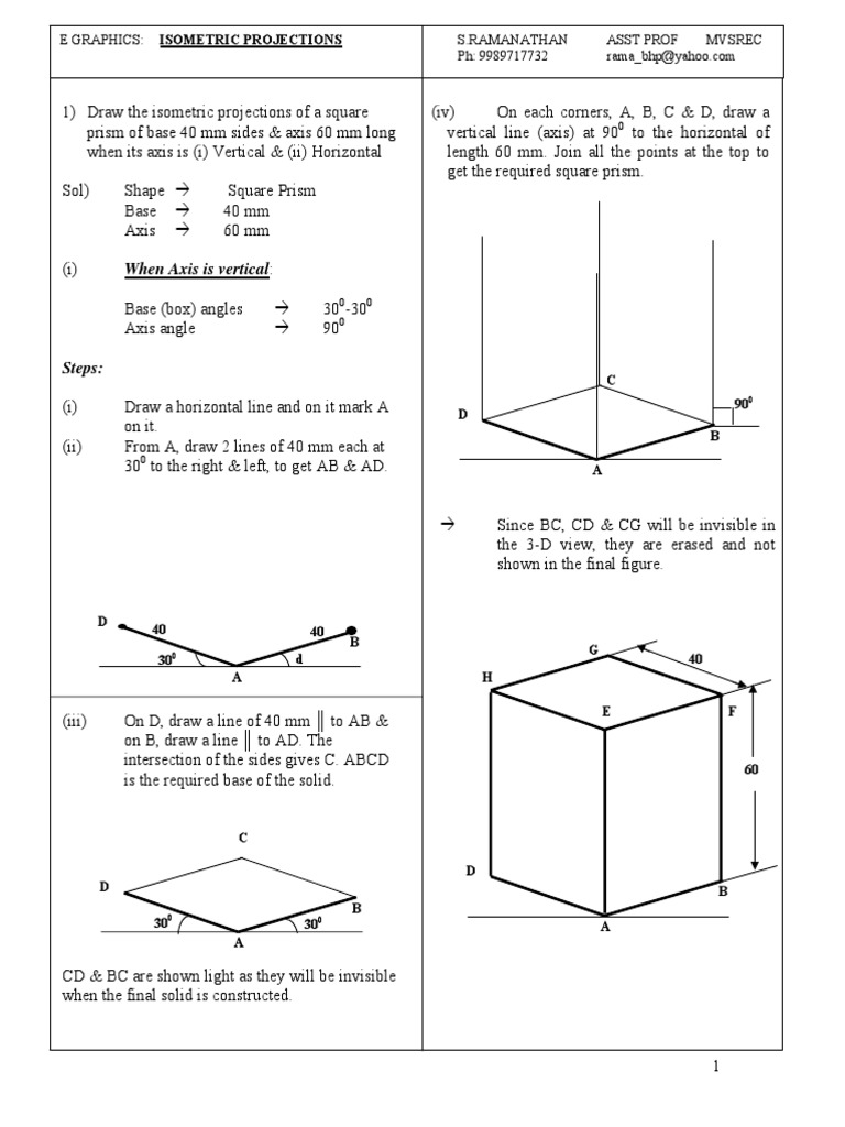 Unique Sketch Isometric Drawings Of Problems 1 To 6 for Adult