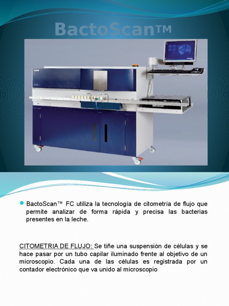 Bactoscan | PDF | Citometría de flujo | Las bacterias