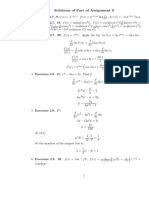 Solutions of Part of Assignment 6