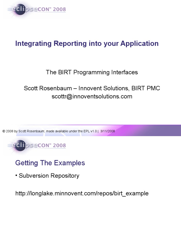 Integrating Reporting Into Your Application | PDF | Html Element ...