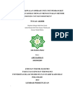 Analisis Penjadwalan Unit-Unit Pembangkit Listrik Dengan Menggunakan Metode Unit Decomitment