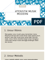 Karakteristik Musik Modern 