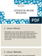 Karakteristik Melodis Musik Modern