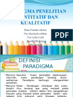 Paradigma Penelitian Kuantitatif Dan Kualitatif