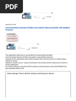 Communication Between SCADA and Arduino Microcontroller With Modbus Protocol