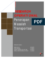 Research Operasional Penerapan Masalah Transportasi