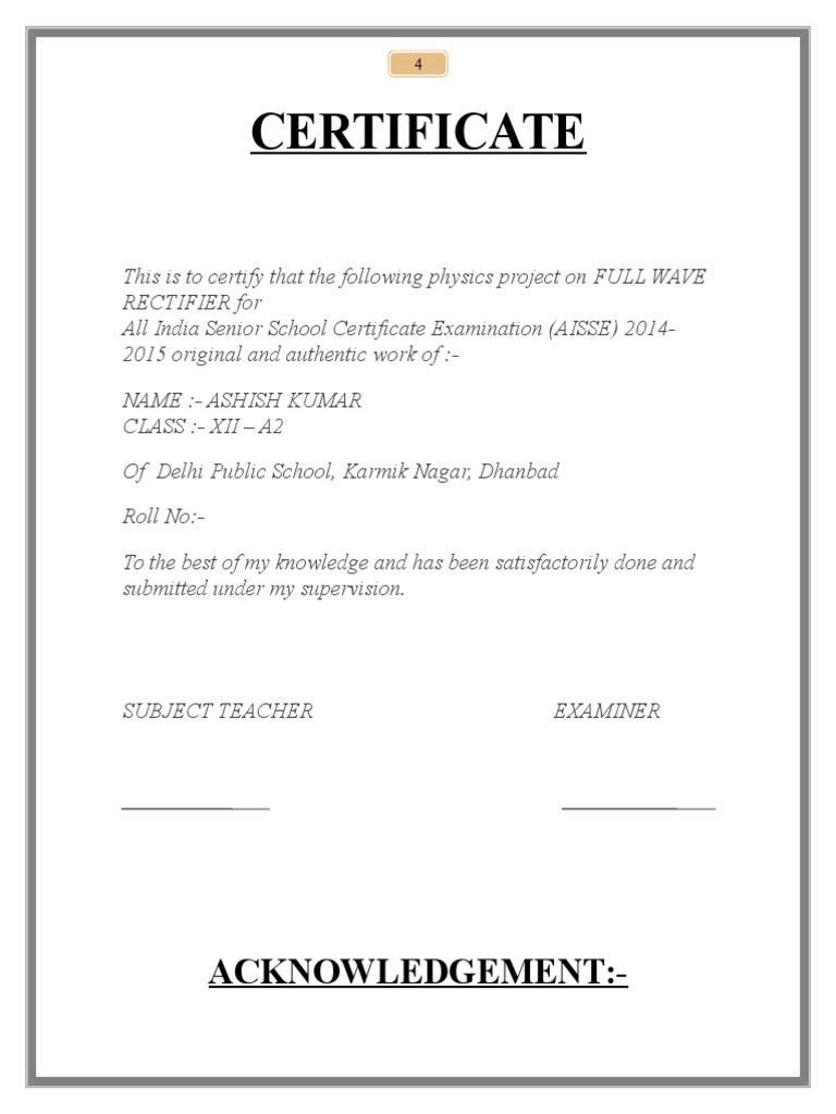 Full Wave Rectifier Project PDF PDF Rectifier PN Junction