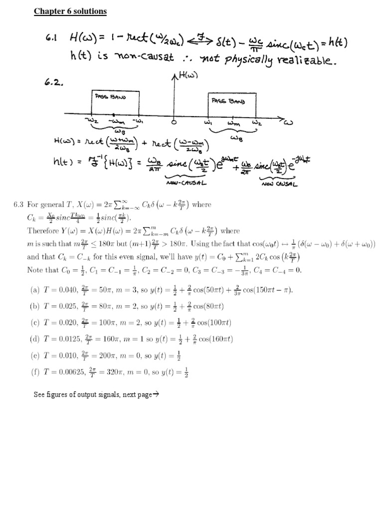 Chapter 6 Signal Processing Solutions | PDF | Teaching Methods & Materials