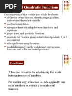 Linear and Quadratic Functions