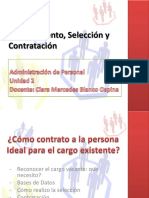 Reclutamiento, Selección y Contratación Unidad 2 Est