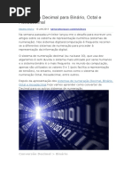 Conversão Decimal Para Binário