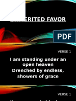 Unmerited Favor Lyrics - Standing Under Open Heaven