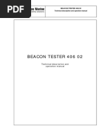 406MHz Sarsat Beacon Tester User Manual PDF