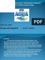 Pengaruh Kompensasi Terhadap Kinerja Karyawan Pada PT - Tirta Investama (Danone Aqua)