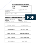 HORARIO