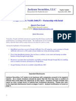 Jackson Securities, LLC: Google (GOOG: NASD $406.57) - Partnership With Intuit