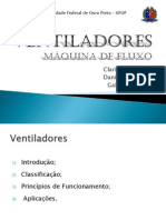 UFOP - Seminário Sistemas Fluido Dinâmicos Ventilador