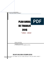 2016 - Plan Anual de Trabajo
