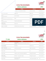 Lista PNL - 2016 - Leitura Autónoma 3CEB