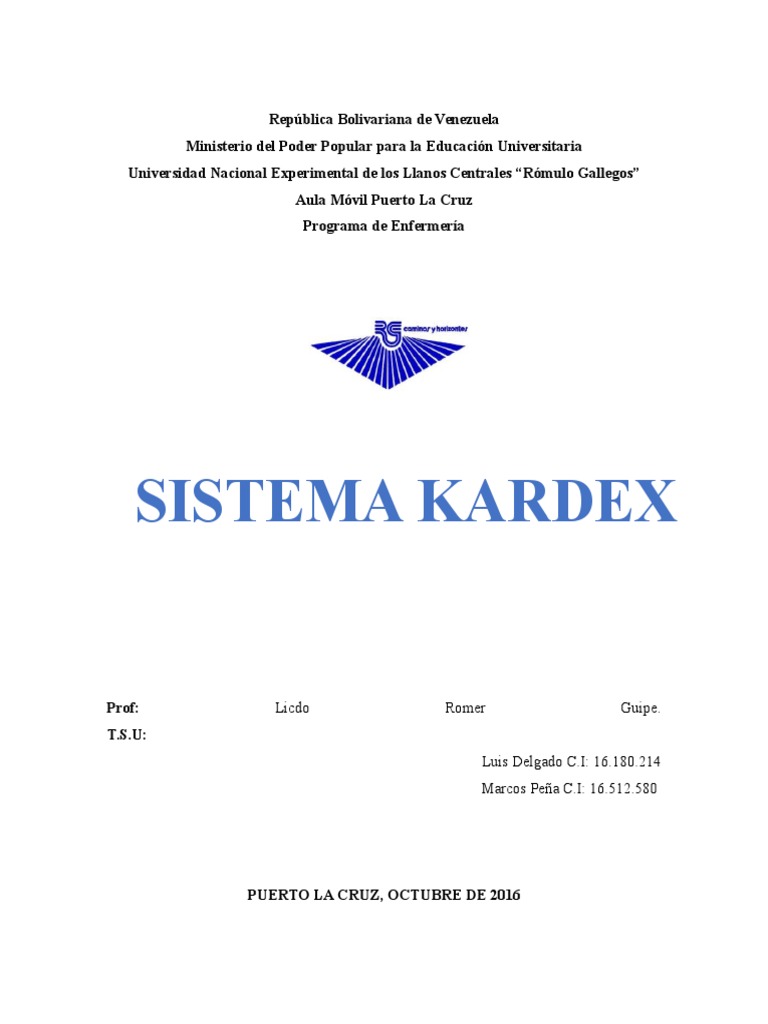 Sistema Kardex | PDF | Enfermería | Ciencias de la Salud