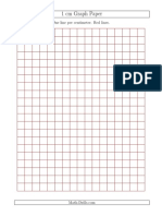 Graph Paper 1 CM Red