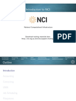 Introduction to NCI - Training Materials