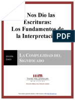 El Nos Dio Las Escrituras - 5 PDF