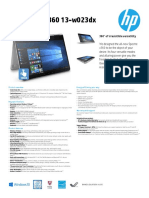 2016 HP Spectre x360 13 Datasheet