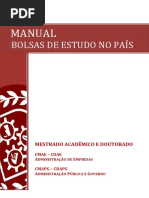 Manual de Concessão de Bolsas de Estudo No País 01 2015 Atualizado 0