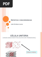 Defeitos e Discordâncias Aula -04