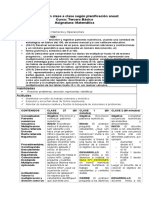 PLANIFICACION Matematicas Agosto